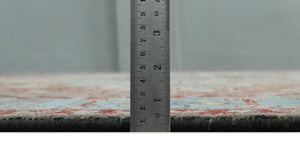 Hand Knotted Ivory, Rust and Blue Antique Persian Heriz Serapi Wool Rug, 5x8, 6x9, 8x10 and 9x12 Living Room Rug | TRD2557