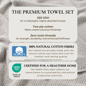 Cotton Textured Bath Towel Set - Acacia Collection