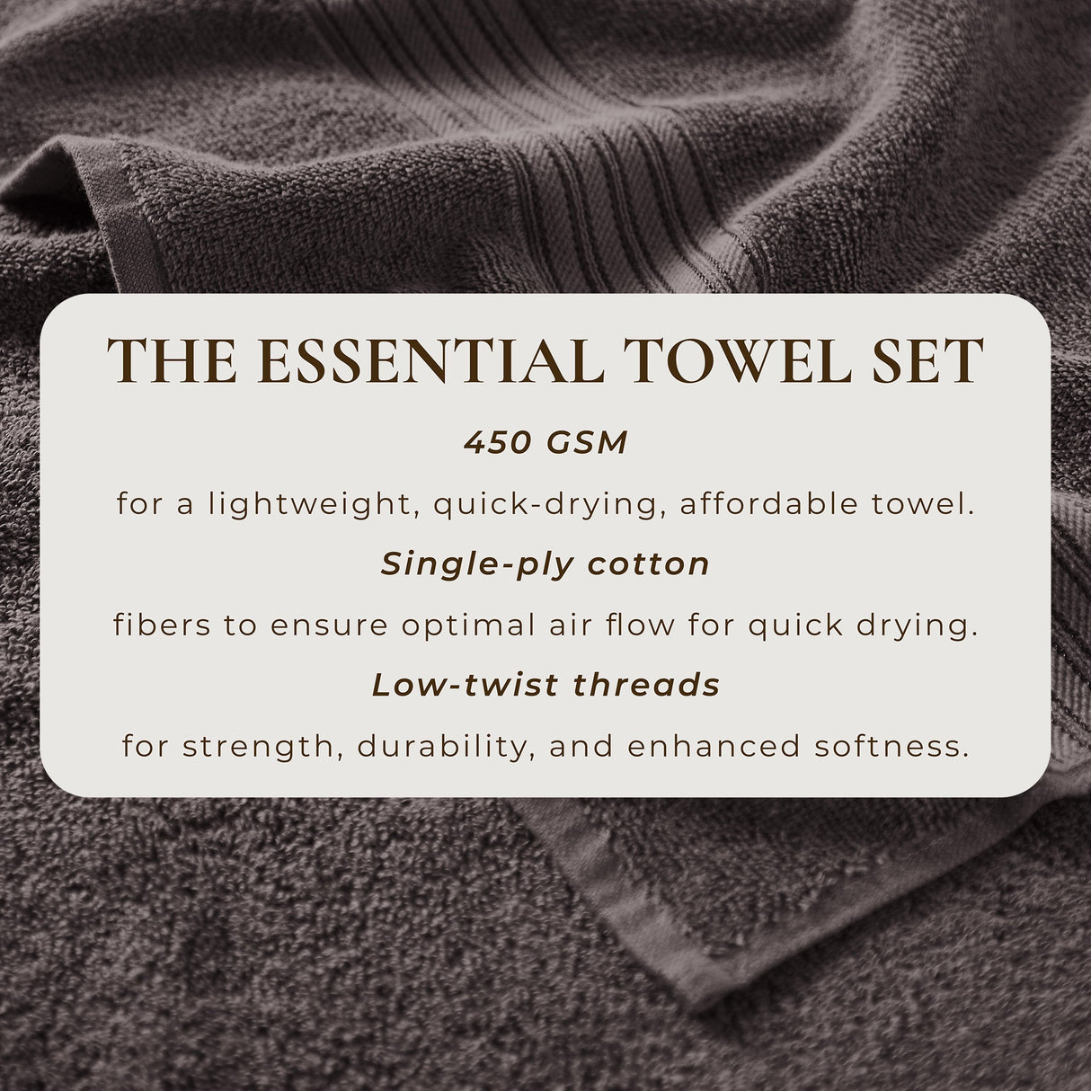 Cotton Terry Bath Towel Set - Cooper Collection