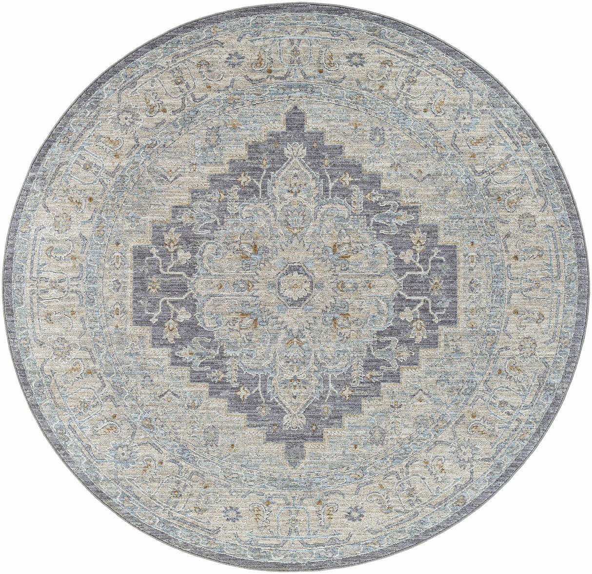 Sema Blue Medallion Area Rug