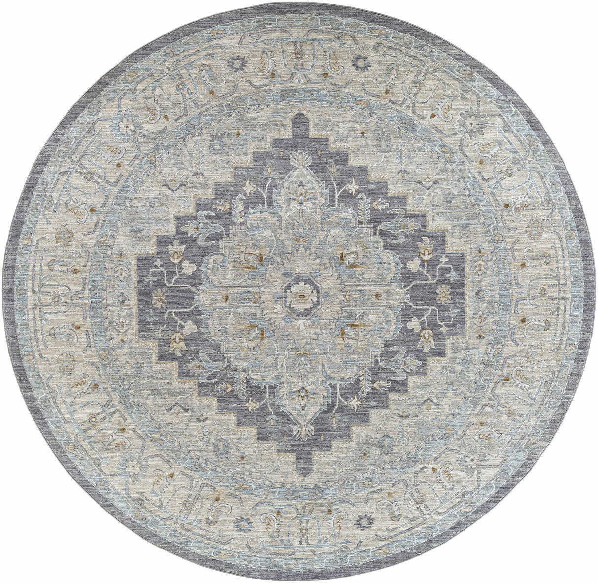 Sema Blue Medallion Area Rug
