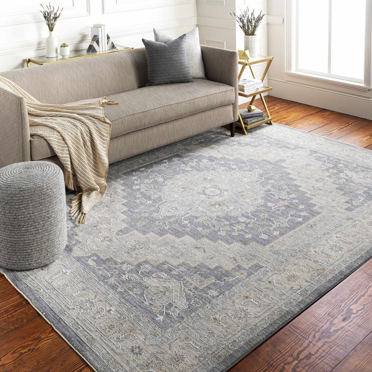 Sema Blue Medallion Area Rug