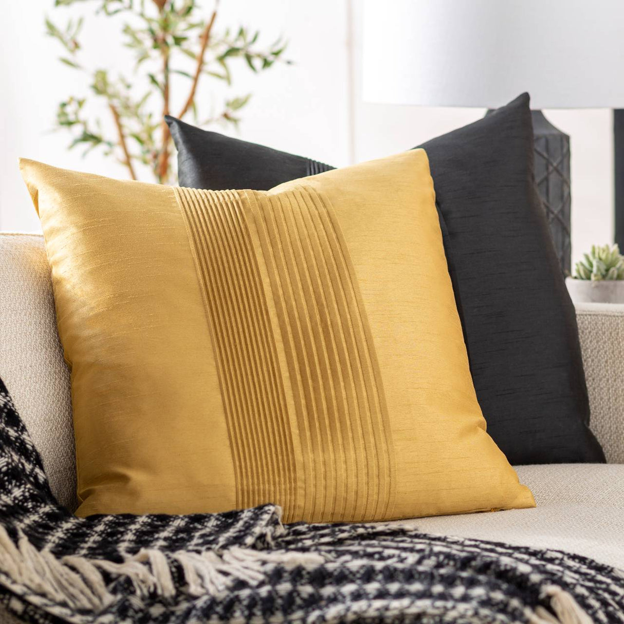 Rixensart Mustard Pillow Cover