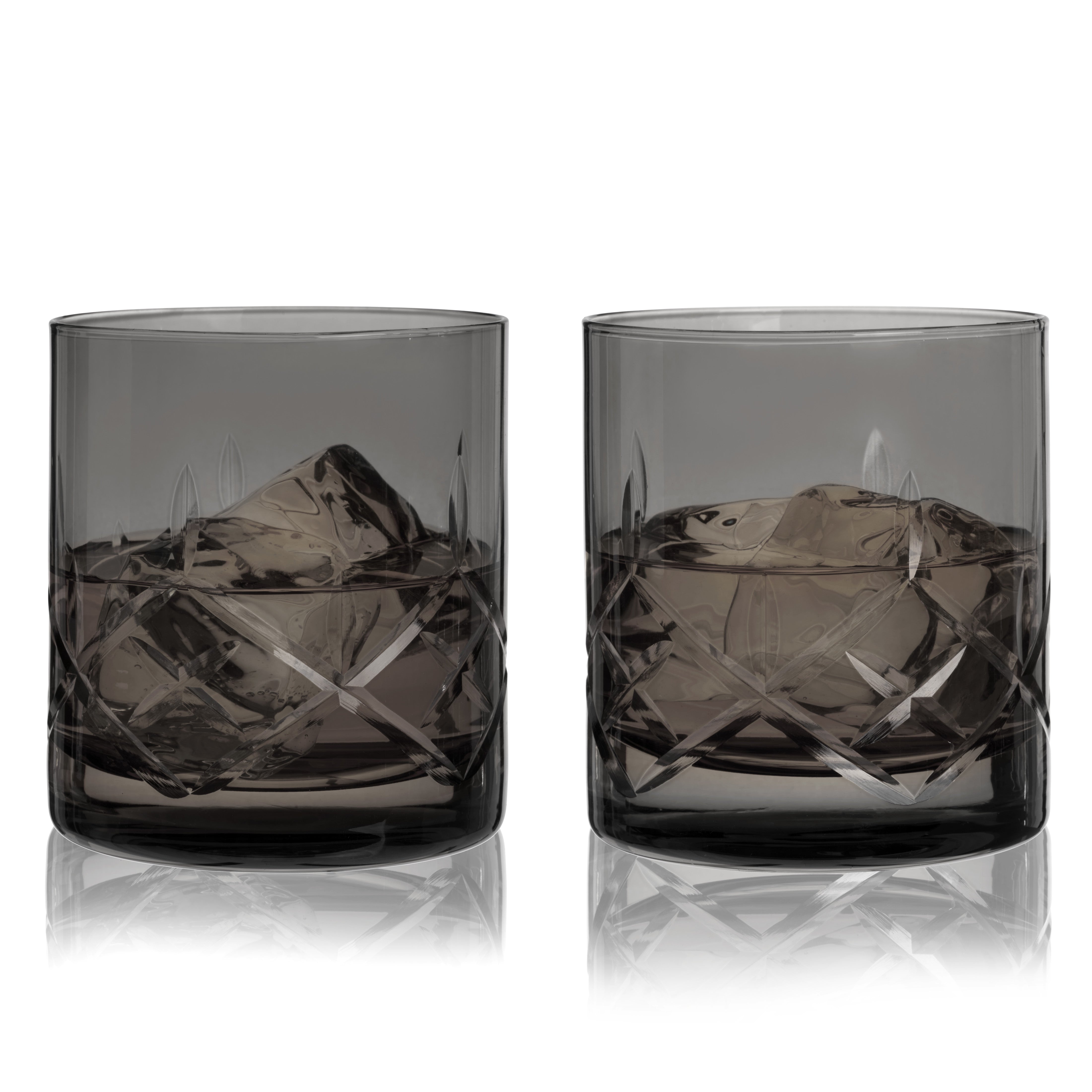 Viski Admiral Crystal Rocks Glasses