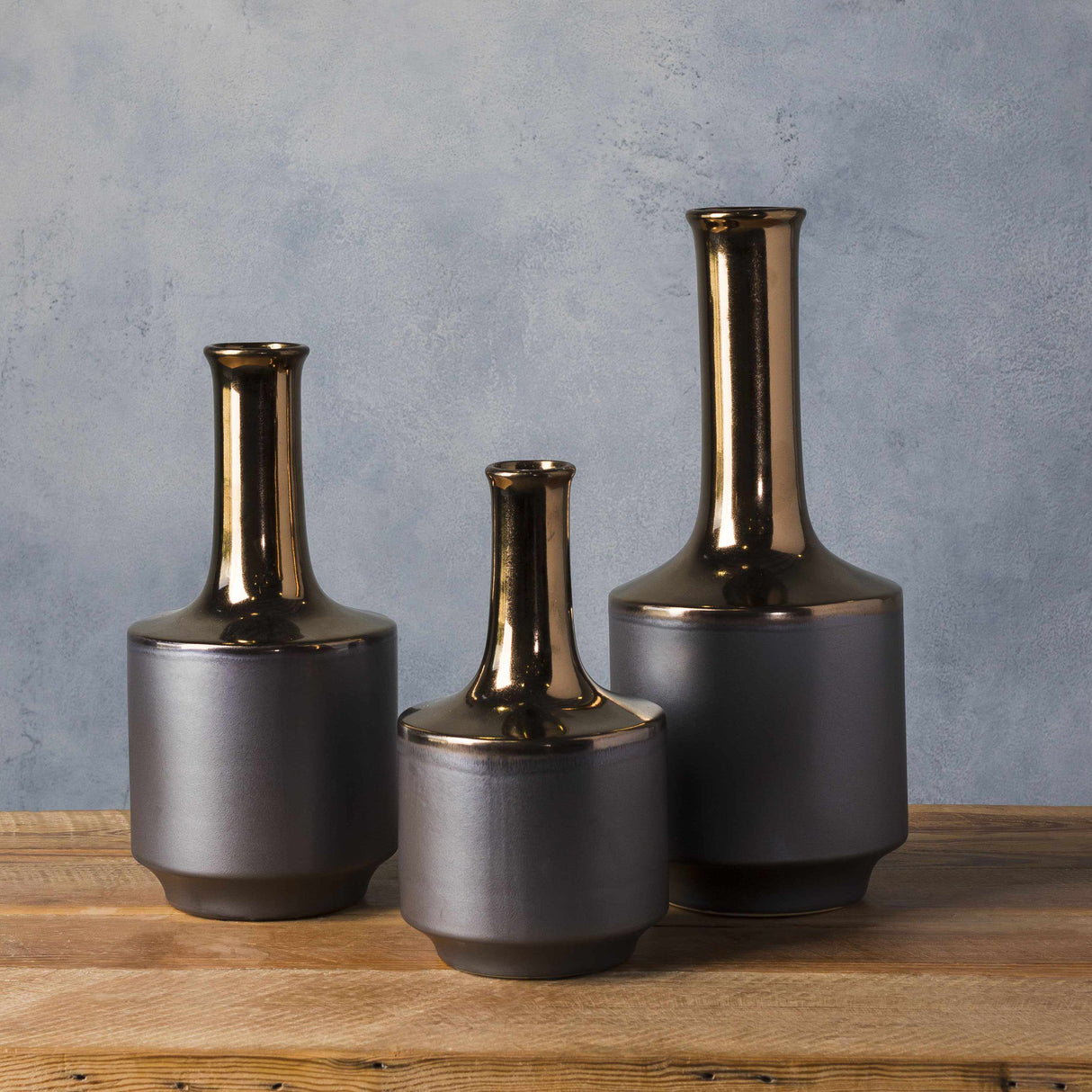 Tervel Charcoal Vase