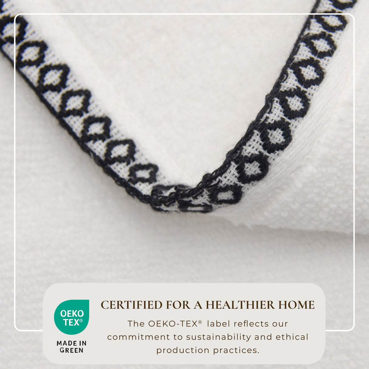 Cotton Border-Stitched 6-Piece Towel Set - Valery Collection