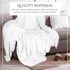 Velvet Plush Sherpa Bed Blanket - Sherpa Fleece Collection