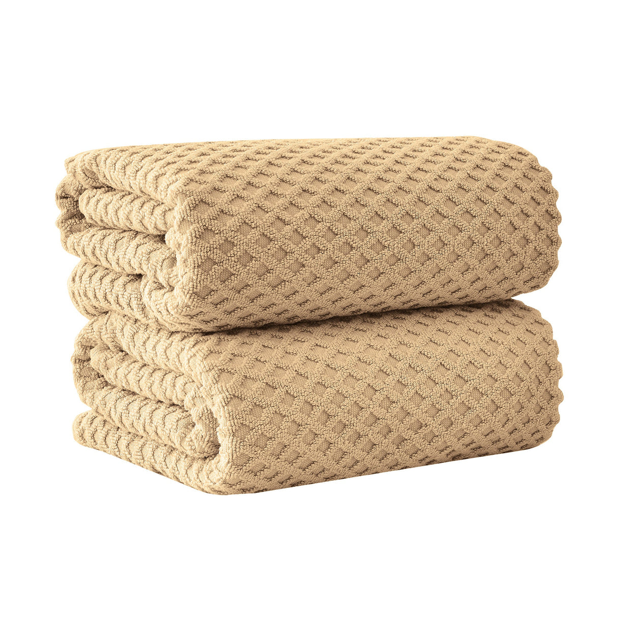 Cotton Diamond Waffle Weave Bath Towel Set - Grayson Collection