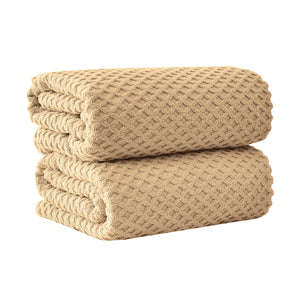 Cotton Diamond Waffle Weave Bath Towel Set - Grayson Collection