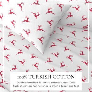 4-Piece Turkish Cotton Flannel Sheet - Whittaker Collection