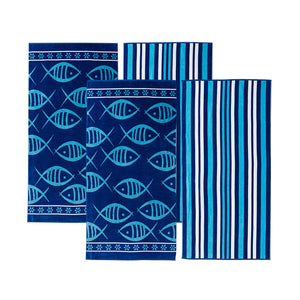 Cotton Velour Beach Towel - Maui Collection