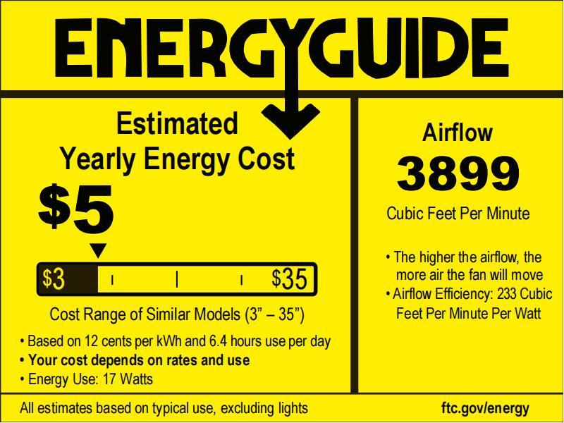 52" Vaczon 3 Blades Ceiling Fan with LED Light and Remote Control