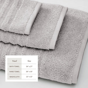 Luxury Combed Cotton Bath Towel Set - Karina Collection