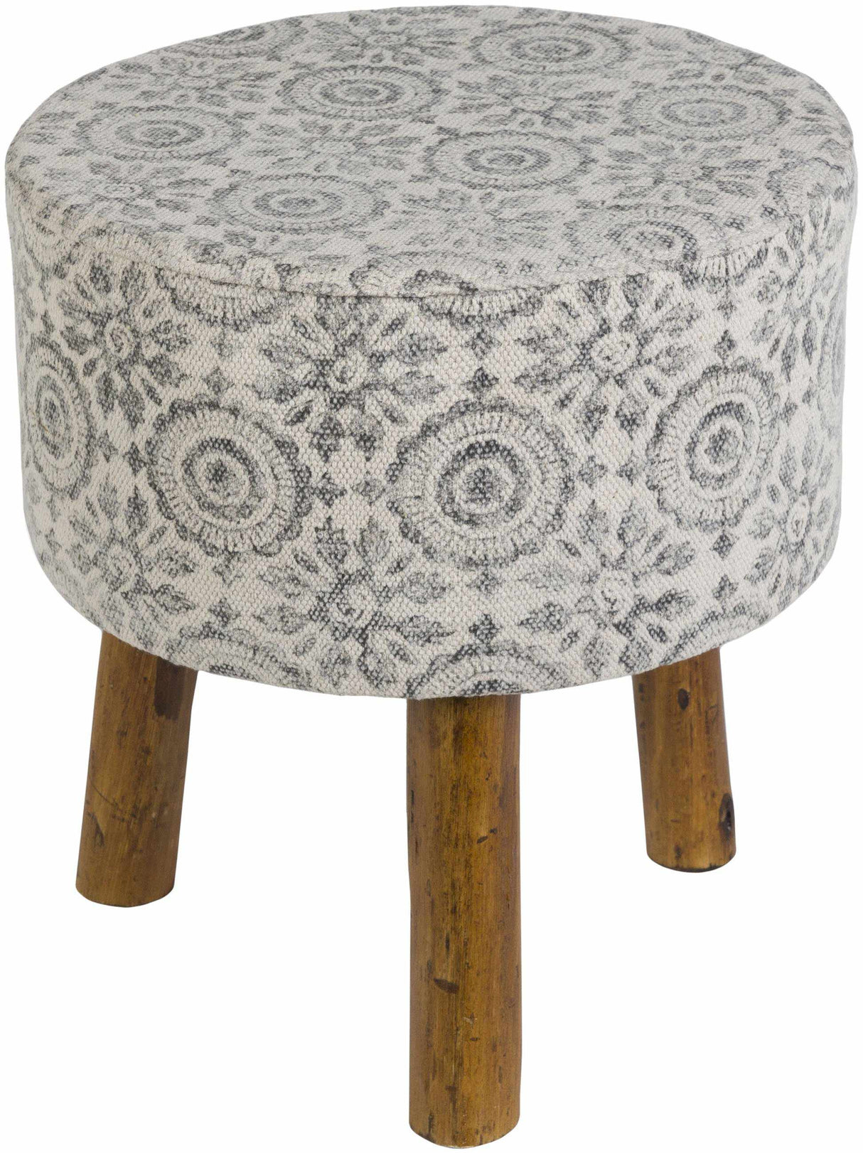 Burmoos Charcoal Ottoman