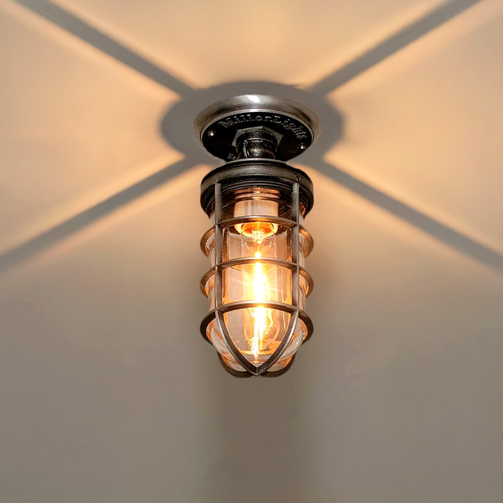 Industrial Farmhouse Semi Flush Mount Lighting - The Beacon