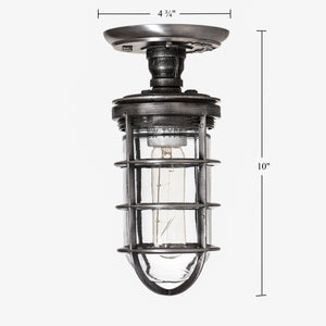 Industrial Farmhouse Semi Flush Mount Lighting - The Beacon
