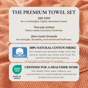 Cotton Textured Bath Towel Set - Acacia Collection