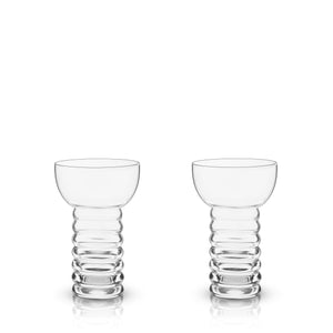 Pacific Crystal Pearl Diver Glasses Set of 2