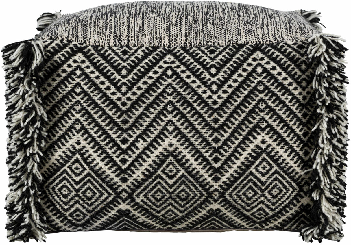 Retzbach Black Pouf