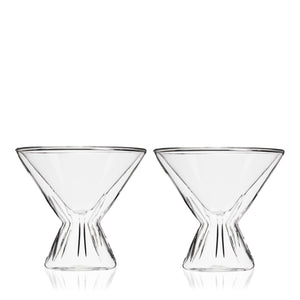 Double Walled Martini Glasses