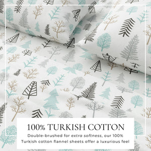 4-Piece Turkish Cotton Flannel Sheet - Lakeview Collection