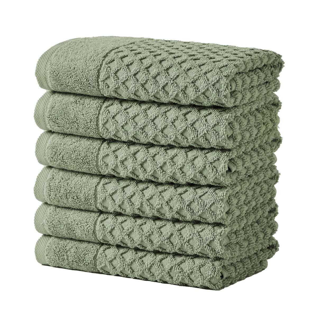 Cotton Diamond Waffle Weave Bath Towel Set - Grayson Collection