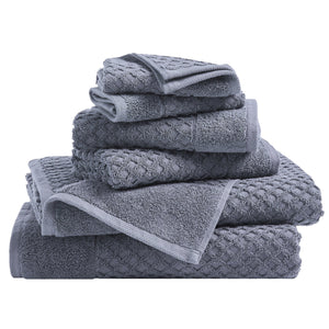Cotton Diamond Waffle Weave Bath Towel Set - Grayson Collection