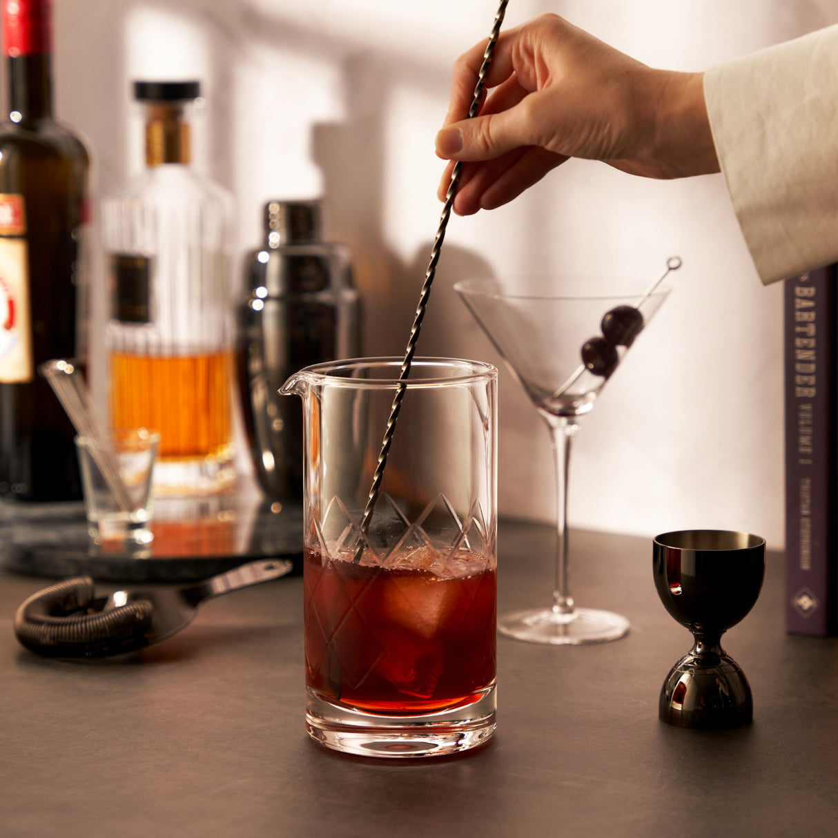 Professional Extra Large Crystal Mixing Glass