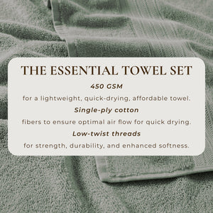 Cotton Terry Bath Towel Set - Cooper Collection