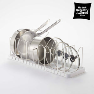 Adjustable Pot Lid Organizer - Steel