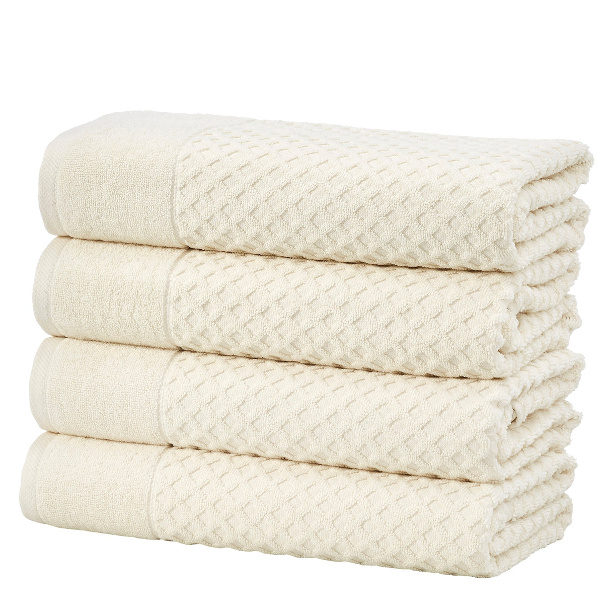 Cotton Diamond Waffle Weave Bath Towel Set - Grayson Collection