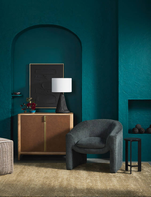 Richele Coastal Black Table Lamp
