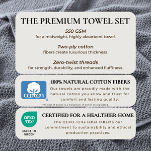 Cotton Textured Bath Towel Set - Acacia Collection