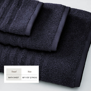Luxury Combed Cotton Bath Towel Set - Karina Collection