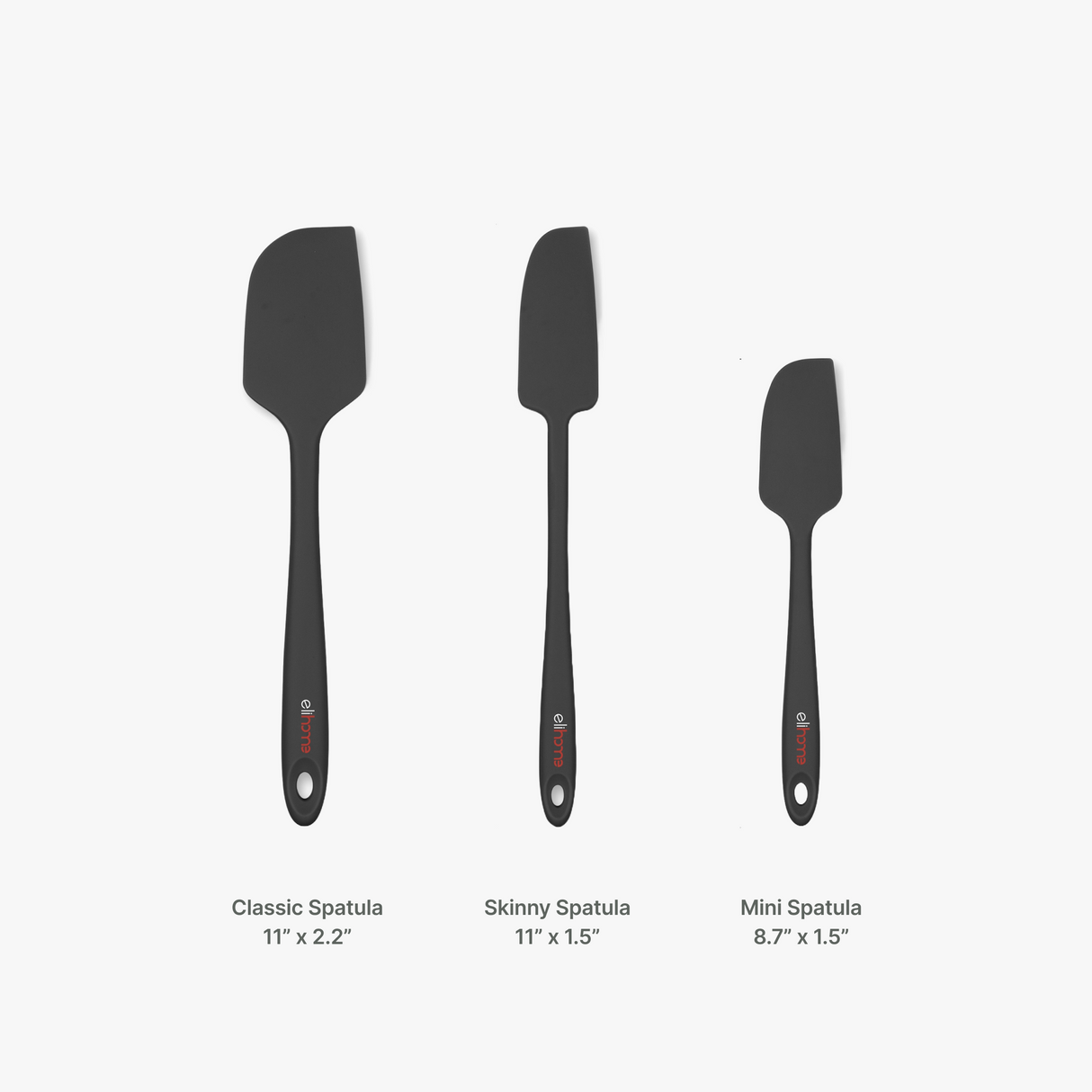Elihome 6 Piece Silicone Spatula Set