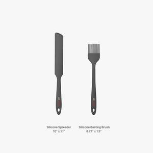 Elihome 8 Piece Silicone Spatula Set - Teal Grey