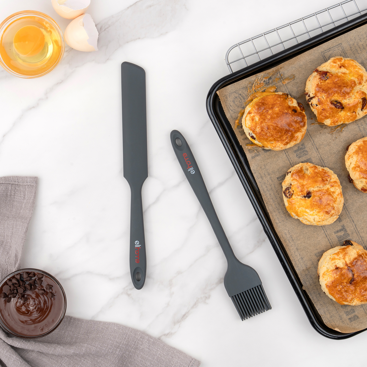 Elihome Premium Silicone Mini Basting Pastry Brush