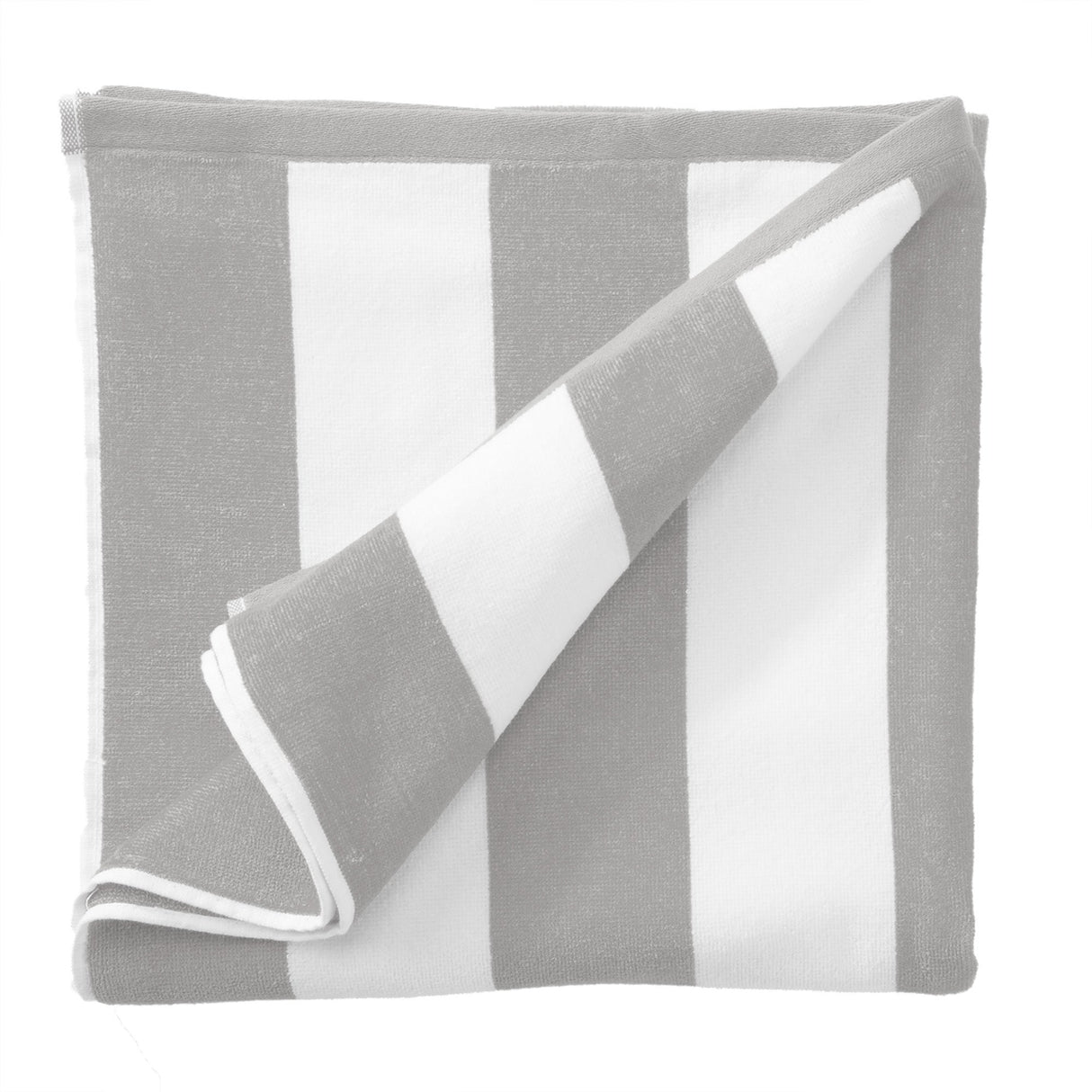 Cotton Velour Cabana Stripe Beach Towel - Novia Collection.