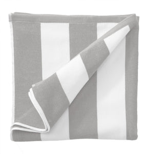Cotton Velour Cabana Stripe Beach Towel - Novia Collection.