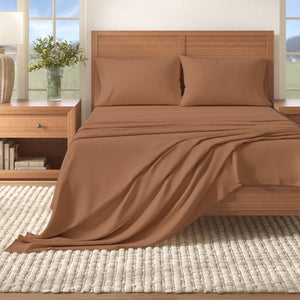 Cotton Solid Flannel Sheet - Nordic Collection