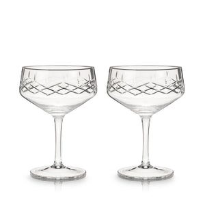 Admiral Crystal Coupe Glasses