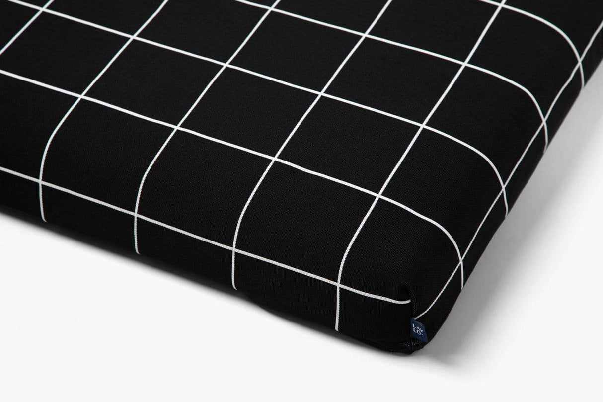 Black Grid | Luxury Dog Bed or Bed Cover