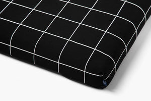 Black Grid | Luxury Dog Bed or Bed Cover