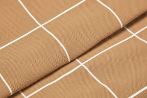 Tan Grid | Dog Bed or Bed Cover