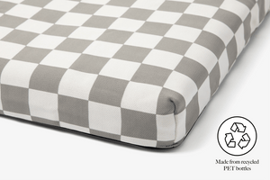 Gray Checker | Dog Bed or Bed Cover