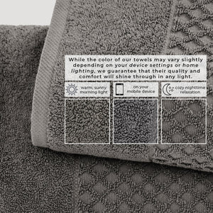 Cotton Diamond Waffle Weave Bath Towel Set - Grayson Collection