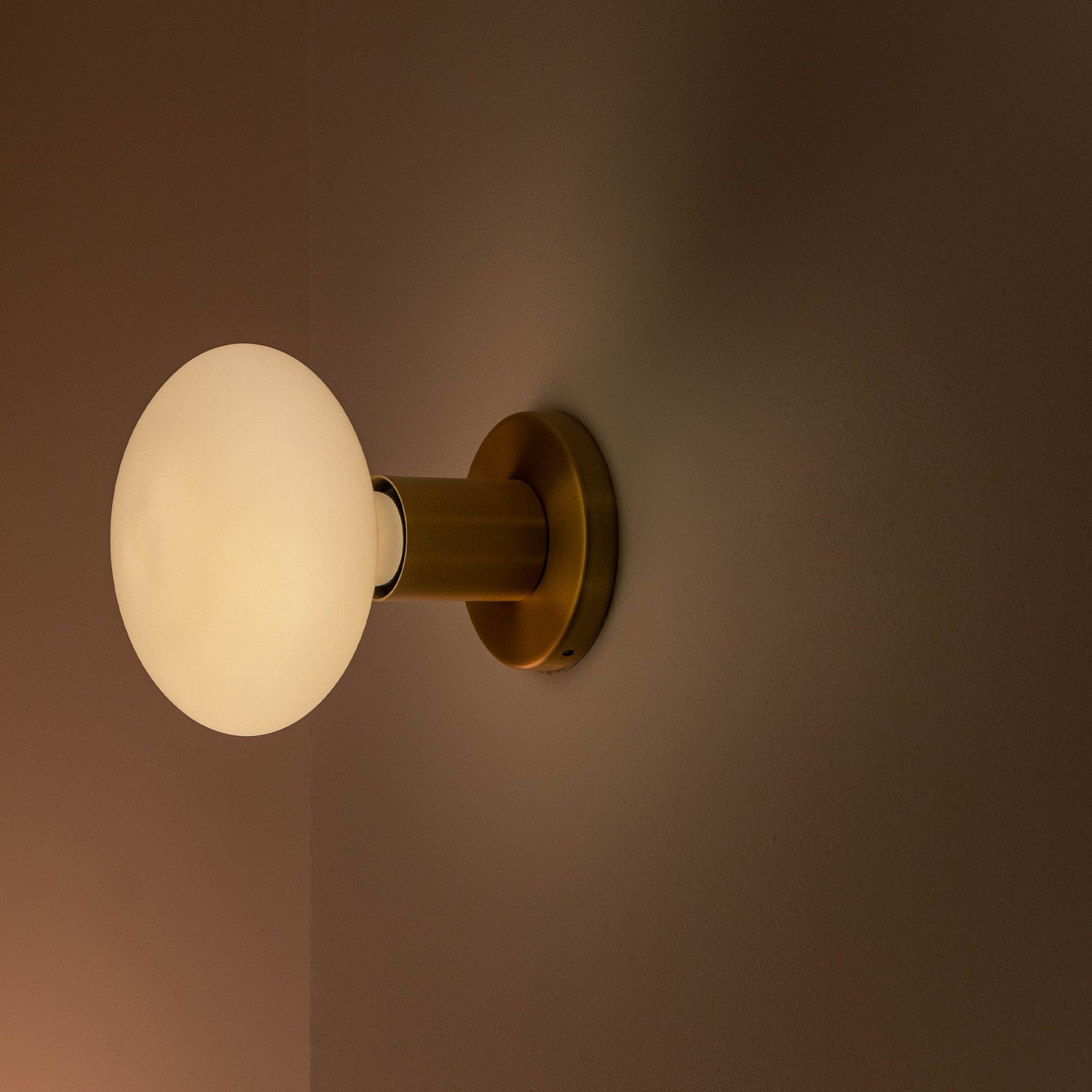 Lochan Wall Light in Graphite + Oval Dim to Warm