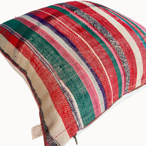 Lois Upcycled Moroccan Textile Pillow