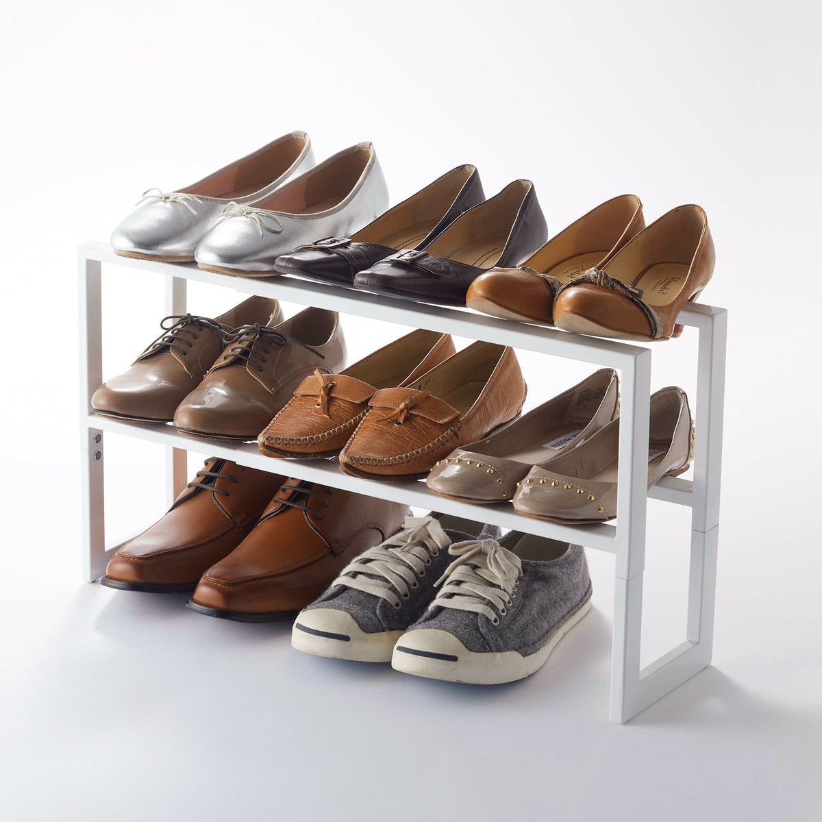Two-Tier Expandable Shoe Rack (11.8