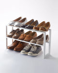 Two-Tier Expandable Shoe Rack (12" H)  - Steel